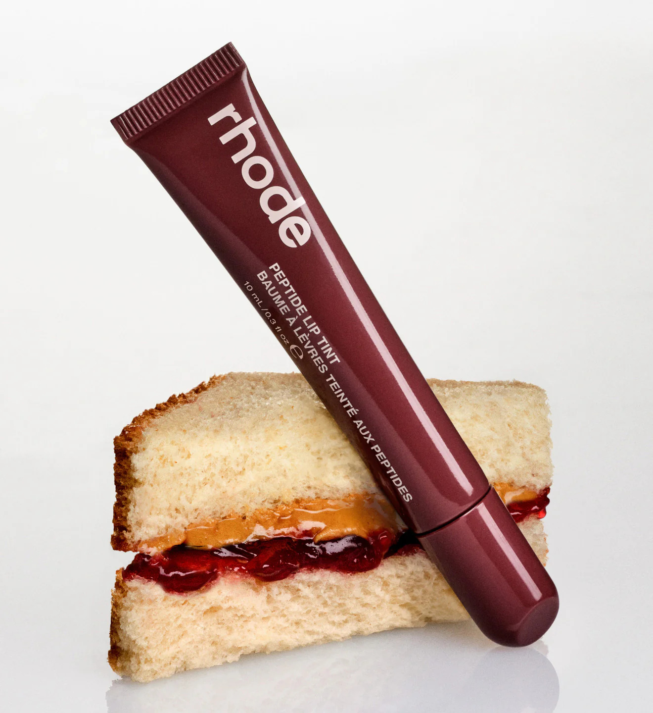 NEW Найтрендовіший тінт для вуст із пептидами RHODE PBJ WARM BERRY BROWN Peptide Lip Tint The Tinted Lip Layer